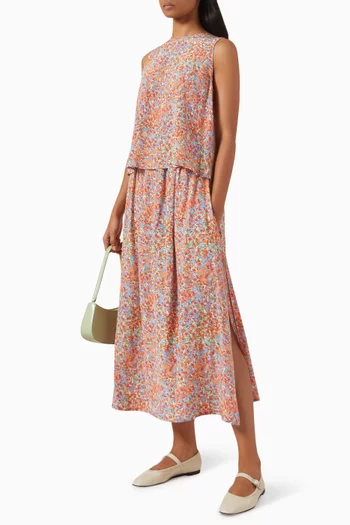 Pintana Skirt in Silk-crepe