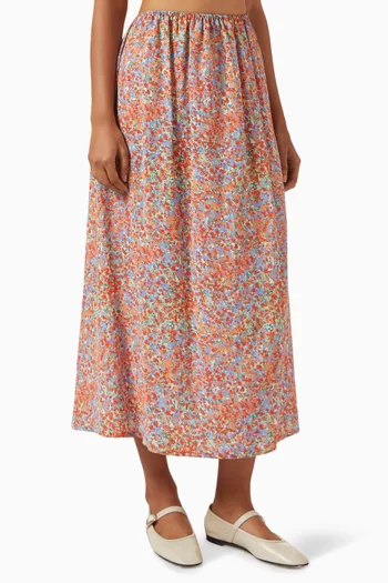 Pintana Skirt in Silk-crepe