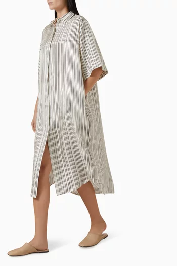 Catania Striped Shirtdress