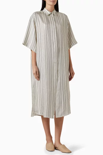 Catania Striped Shirtdress