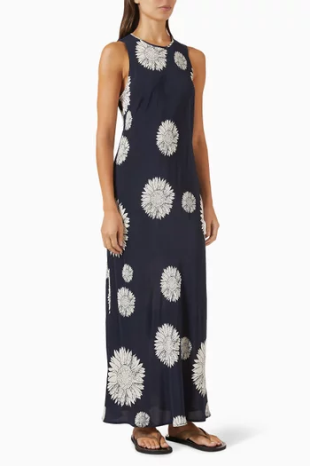 Valencia Dress in Silk Crepe