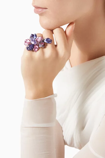 Ariel Ring in 18kt White Gold & Rhodium Vermeil