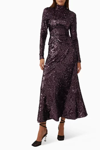 بلوزة مطرزة بالترتر جيرسيه