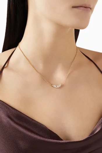 Karma Diamond Heart Necklace in 18kt Gold