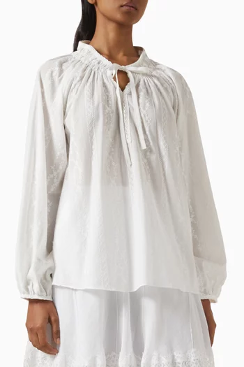 Eyelet Top in Cotton