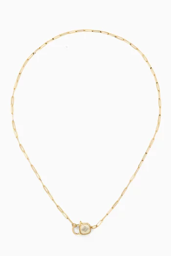 قلادة جنجر مرصعة بالراتنج ذهب عيار 9