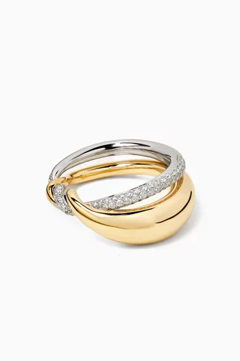 Embraced Diamond Ring in 18kt Gold