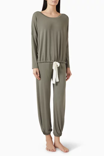 طقم بيجاما جيزيل بقصة فضفاضة تينسيل مودال