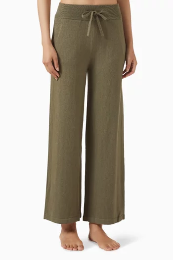 Recycled Sweater Pants in Cotton-blend