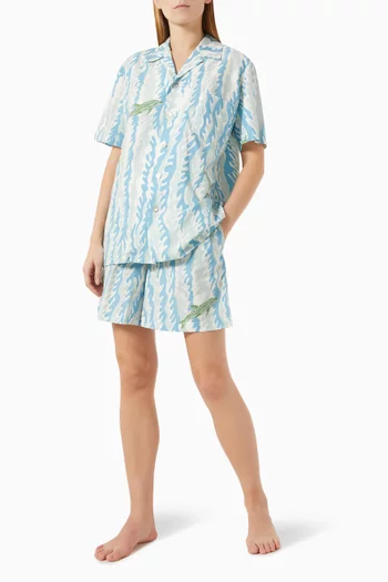 Emeli Sirena Wave Pyjamas in Cotton-Silk