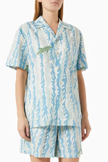 Emeli Sirena Wave Pyjamas in Cotton-Silk