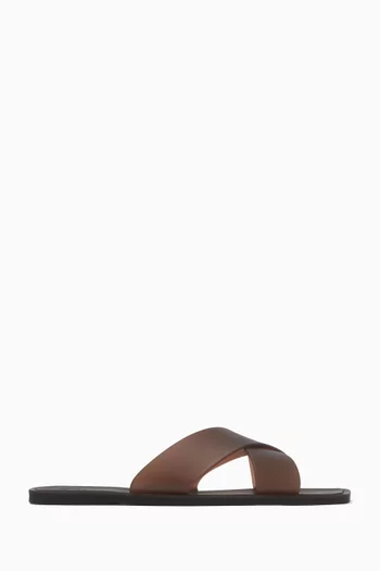 Cross-strap Sandals in PVC