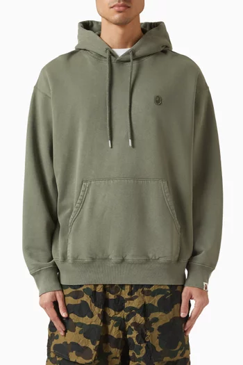 كنزة وان بوينت بغطاء رأس قطن مصبوغ