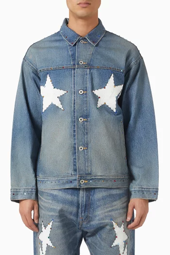 جاكيت كلر ستون دينم