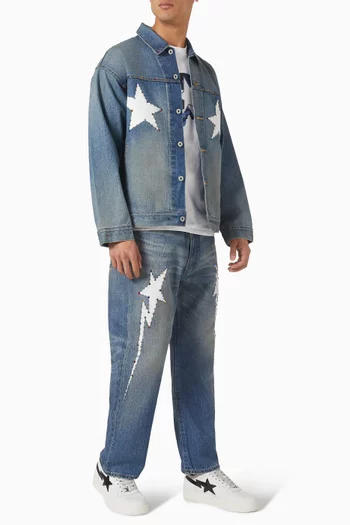 Color Stone Jeans in Denim