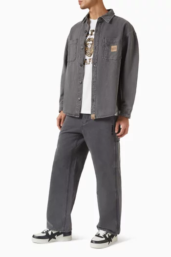 Garment Dye Work Pants in Cotton