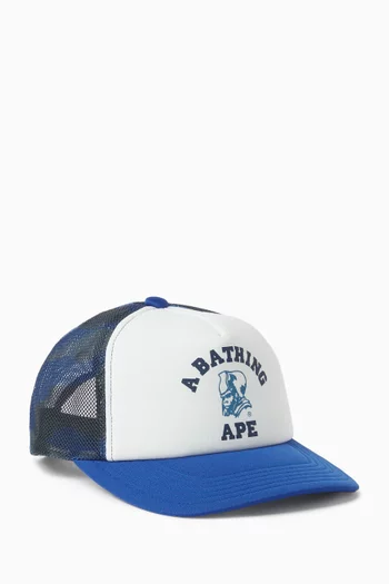 كاب بيسبول بنقشة مموهة قنب وقماش شبكي