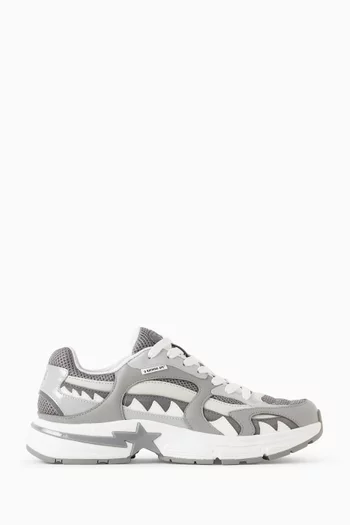 STA Shark #3 Sneakers in Leather & Mesh