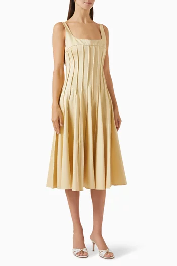 Amalia Midi Dress in Cotton