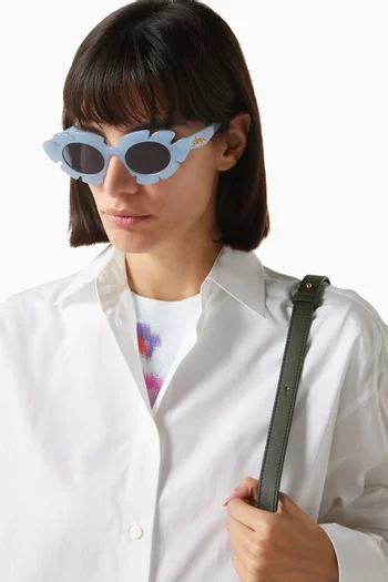 x Paula's Ibiza Cat-eye Sunglasses in Acetate