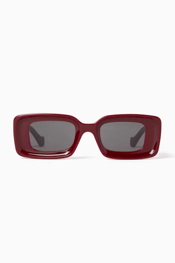 Rectangle-shaped Sunglasses in Acetate