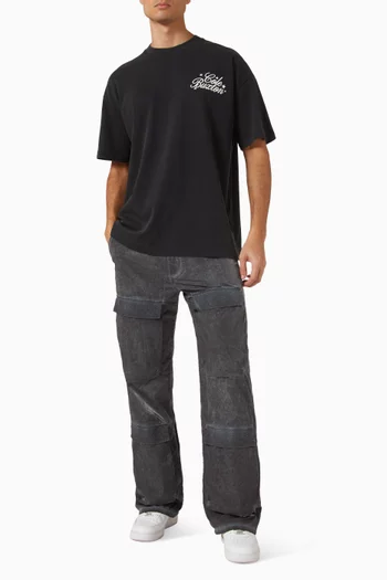 Baggy Cargo Pants in Nylon