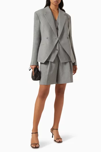 Suit Blazer in Linen-blend