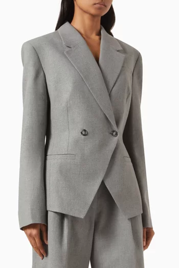 Suit Blazer in Linen-blend