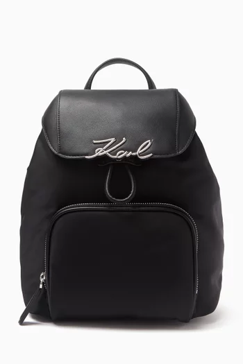 K/Signature Backpack in Nylon