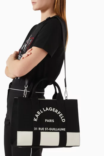 Medium Rue St-Guillaume Square Tote Bag in Canvas