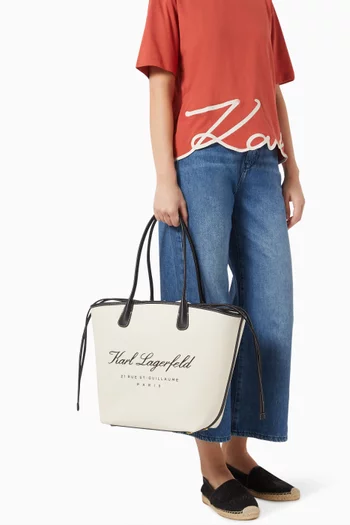 Hotel Karl Tote Bag in Recycled Cotton-canvas