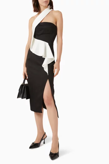 Asymmetrical Midi Dress