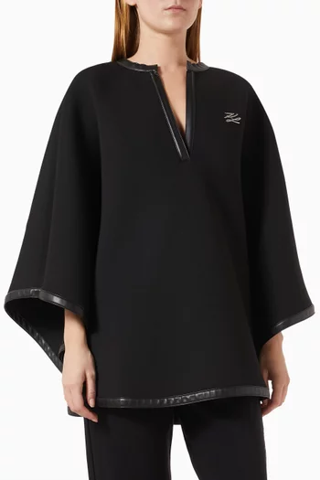 Logo Cape-style Sweatshirt