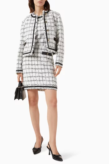 Bouclé Mini Skirt in Wool-blend