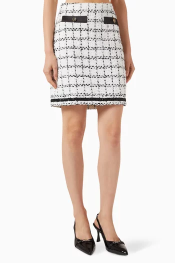 Bouclé Mini Skirt in Wool-blend