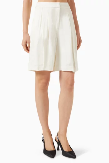 Fluid Tailored Shorts in Viscose-blend