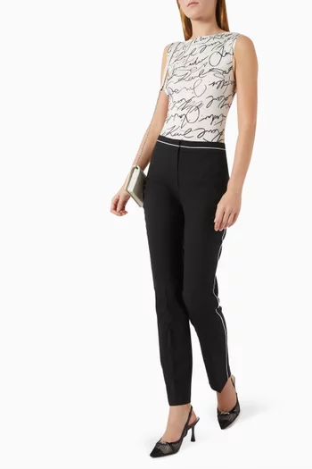 Logo-print Bodysuit
