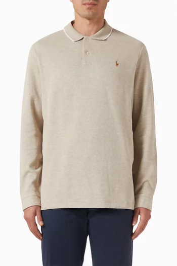 Logo Polo Shirt in Cotton