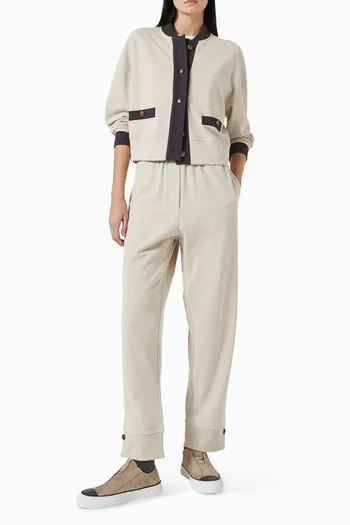 Elasticated Sweatpants in French Terry