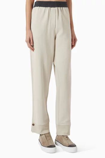 Elasticated Sweatpants in French Terry