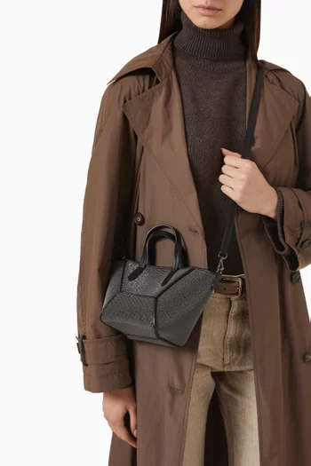 Mini Precious BC Duo Bag in Grained Leather