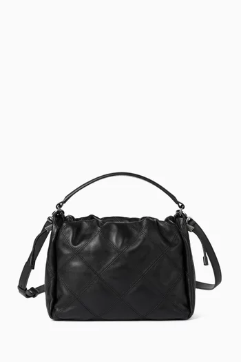 Small Mellow Bucket Bag in Leather