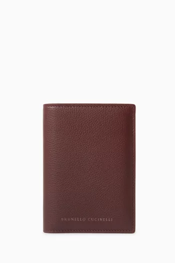 Passport Holder in Grained leather
