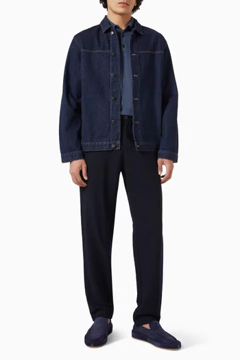 Polo Shirt in Extra-fine Merino Wool