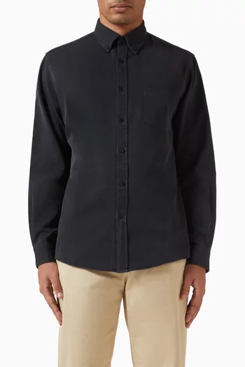 قميص بأزرار تويل