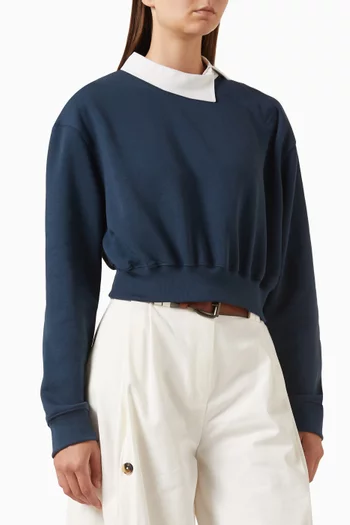 Asymmetric-collar in Rugby Shirt