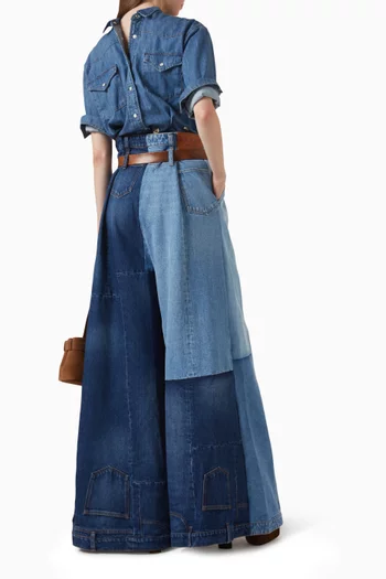 قميص بتصميم قابل للعكس دينم