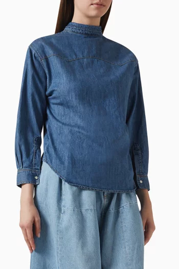 قميص بتصميم قابل للعكس دينم