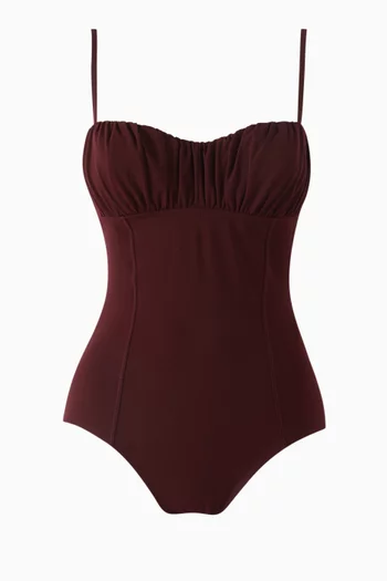 Dalila Ruched Maillot One-piece Swimsuit