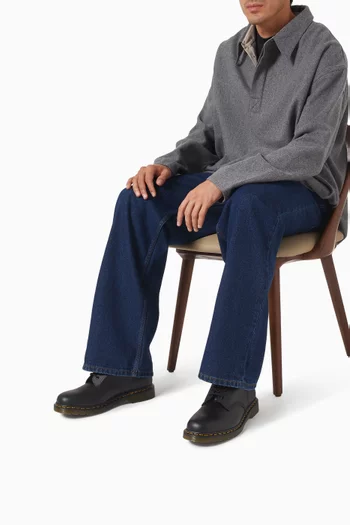 101 Yellow Stitch Ankle Boots in Smooth Leather